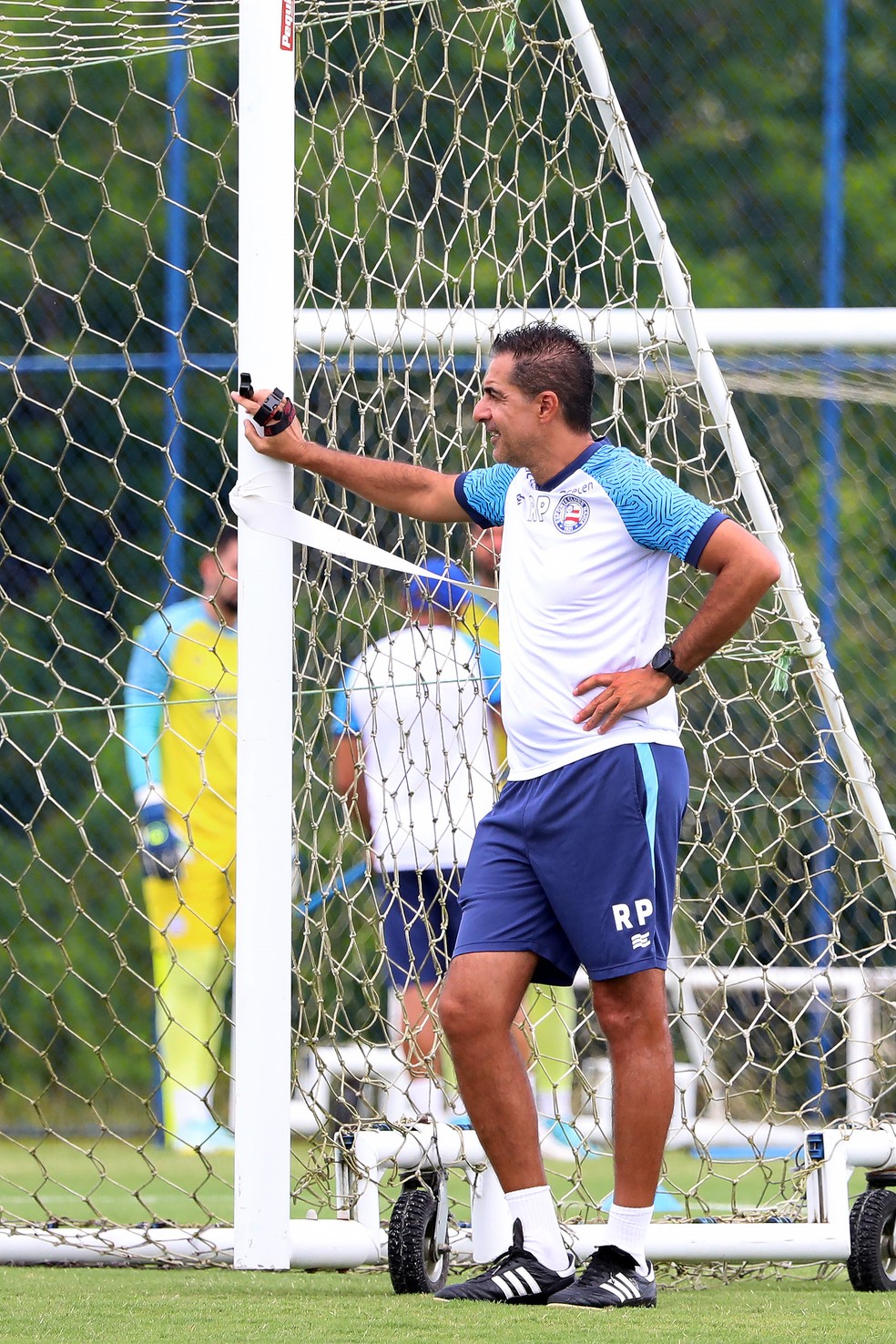 Renato Paiva em treino do Bahia — Foto: Felipe Oliveira / EC Bahia / Divulgação