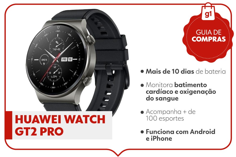 Huawei Watch GT 2 Pro — Foto: g1