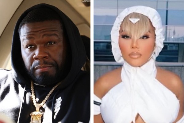 Os rappers 50 Cent e Lil' Kim (Foto: Reprodução / Instagram)