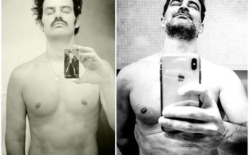 Carmo Dalla Vecchia posa sem camisa para mostrar evolução do peso após perder 7 kg