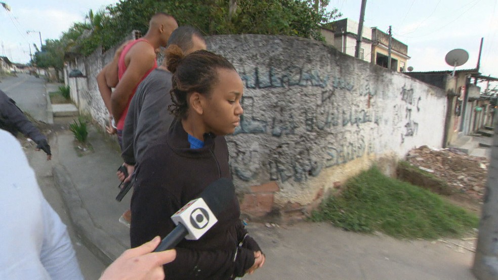 Alan e Suelen foram presos pela morte de Kauã no sábado (9) — Foto: Reprodução/ TV Globo