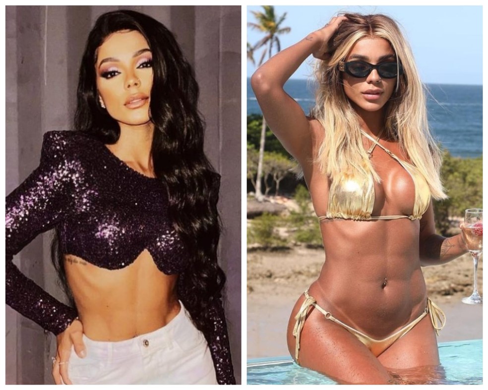Antes e depois de Brunna Gon&ccedil;alves mudar h&aacute;bitos alimentares e rotina de exerc&iacute;cios &mdash; Foto: Reprodu&ccedil;&atilde;o do Instagram