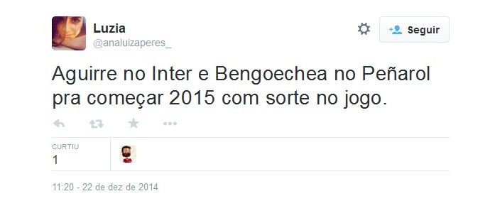 Tuíte de Ana Luiza comemorando as duas contratações (Foto: Reprodução)