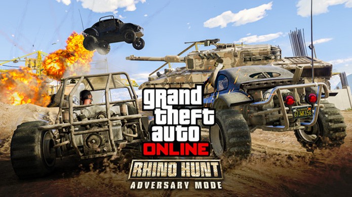 Rhino Hunt traz disputas explosivas para GTA Online, modo multiplayer de GTA 5 (Foto: Reprodução/VG247)