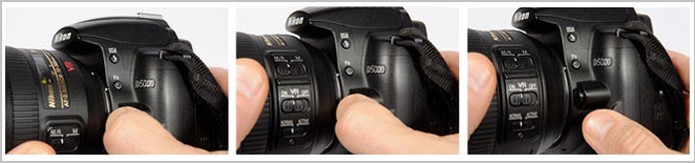 Pressione o botão na parte lateral direita da câmera para desencaixar sua lente (Foto: Reprodução/Nikon)