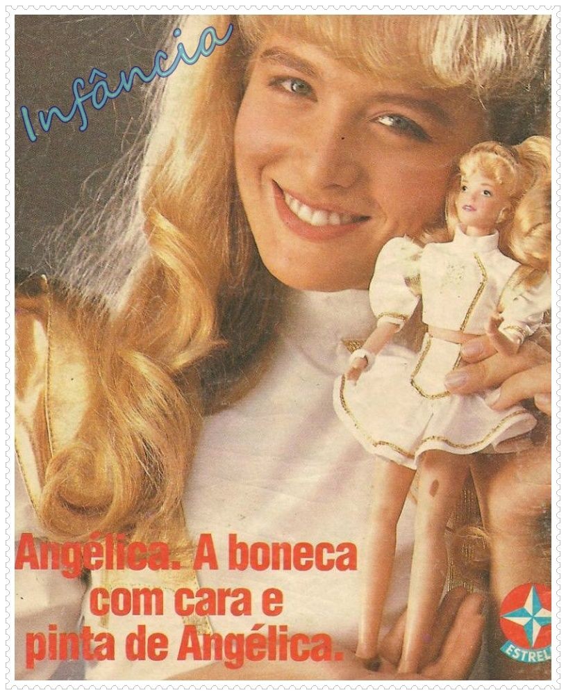 A boneca Angélica, lançada nos anos 90, trazia a famosa pinta  (Foto: reprodução de internet )