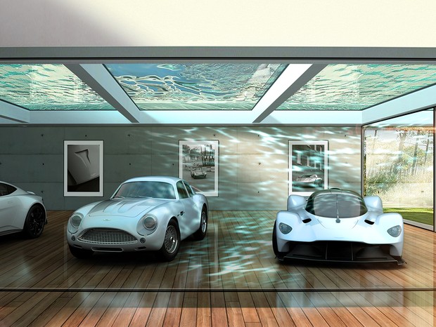 Projeto de garagem personalizado criado pela Aston Martin (Foto: reprodução)