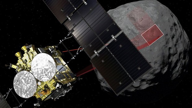 Sonda japonesa pousa em asteroide a 300 milhões de km da Terra (Foto: Divulgação)