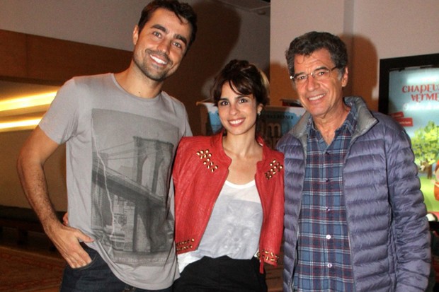 Ricardo Pereira, Maria Ribeiro e Paulo Betti (Foto: Daniel Delmiro/AgNews)