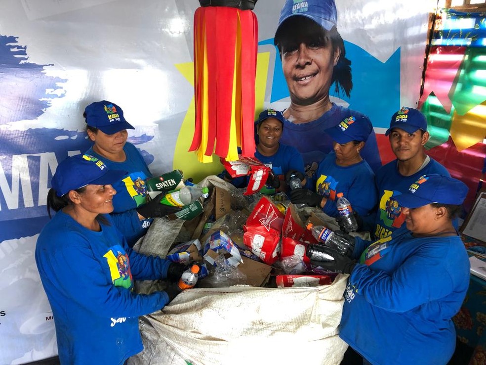 Coleta de resíduos aconteceu durante 30 dias de festa, em Campina Grande, PB — Foto: Divulgação/Prefeitura de Campina Grande