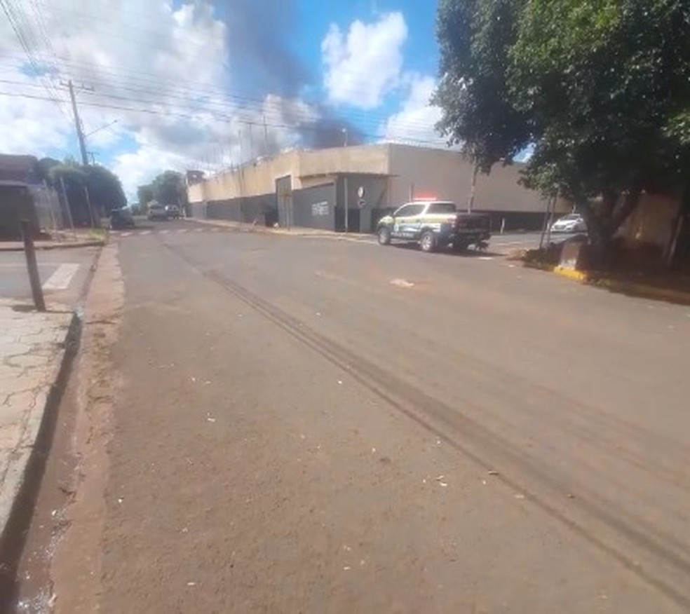 Principio de incêndio na penitenciária de Cassilândia   Foto: Divulgação