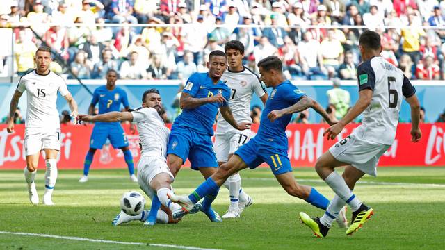 2018 06 22t134949z 1026013019 rc11e2776240 rtrmadp 3 soccer worldcup bra cri - Brasil faz dois nos acréscimos, e Neymar chora em vitória sofrida sobre a Costa Rica