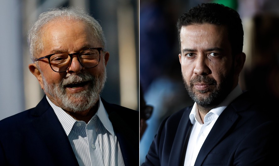 O ex-presidente Lula e o candidato do Avante à Presidência, André Janones