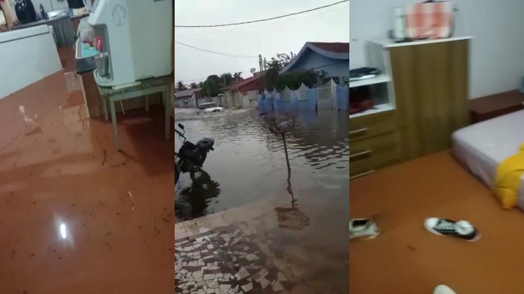 Alagamentos atingiram 7 bairros de Cuiabá, diz bombeiros