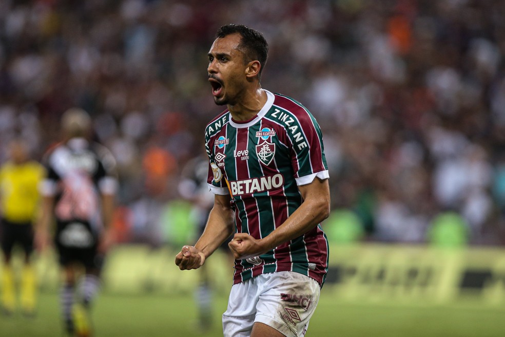 Gol de Lima saiu em jogada criada por Arias — Foto: MARCELO GONÇALVES / FLUMINENSE FC