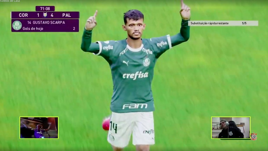 Deu Verdão no Dérbi! Jailson goleia Gabriel e Palmeiras avança para as semifinais em torneio online