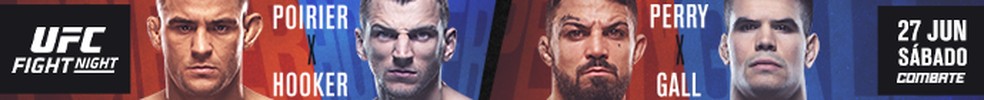 UFC Poirier x Hooker: ao vivo e exclusivo no Combate Play! — Foto: Arte Combate