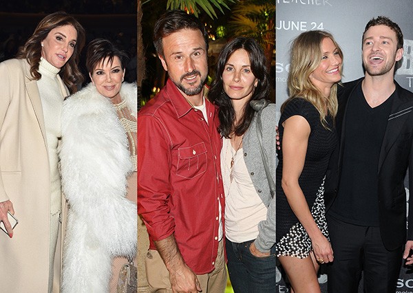 Kris Jenner e Caitlyn Jenner, Courteney Cox e David Arquette, Cameron Diaz e Justin Timberlake (Foto: Getty Images)