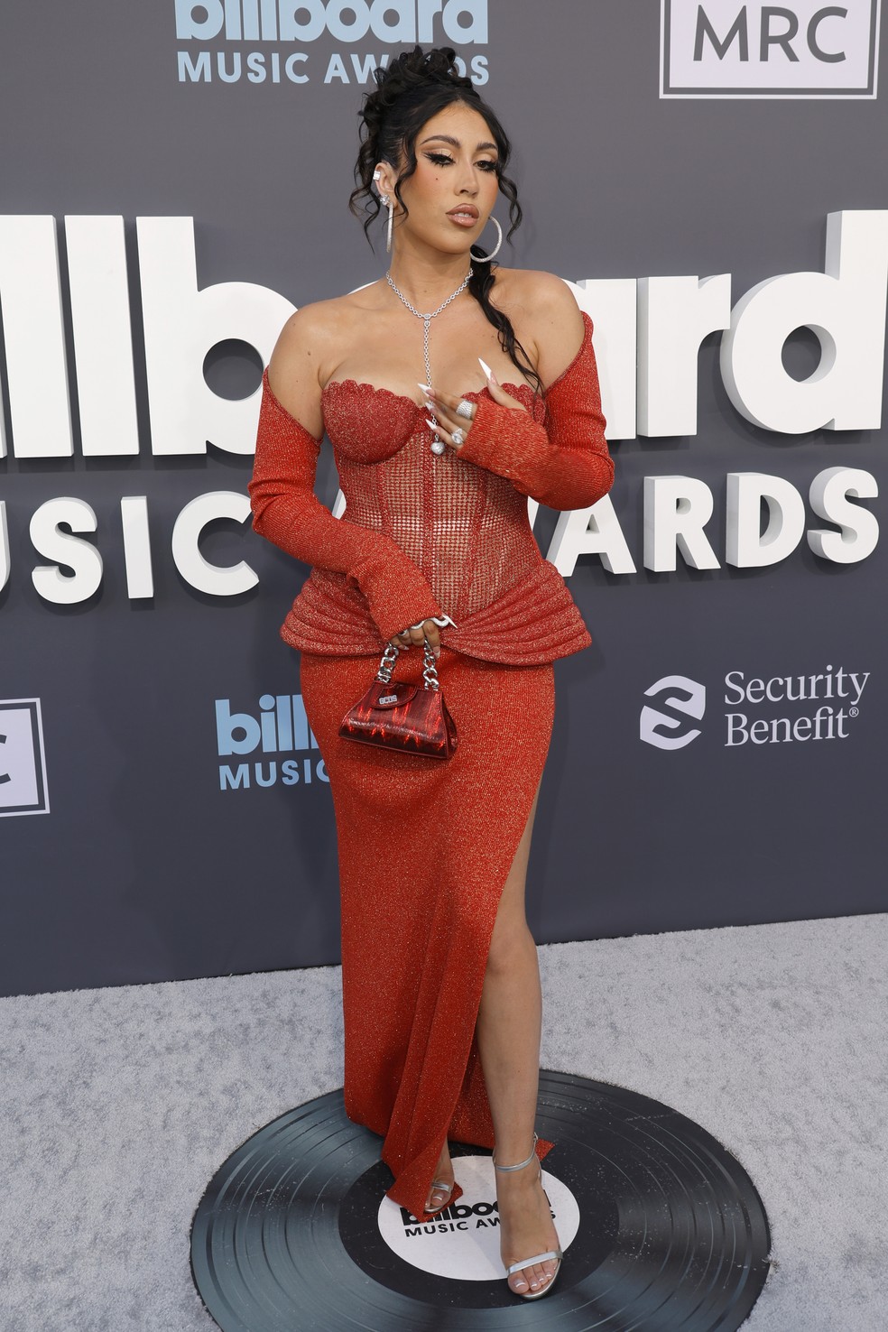 Kali Uchis no Billboard Music Awards 2022 — Foto: Frazer Harrison/Getty Images