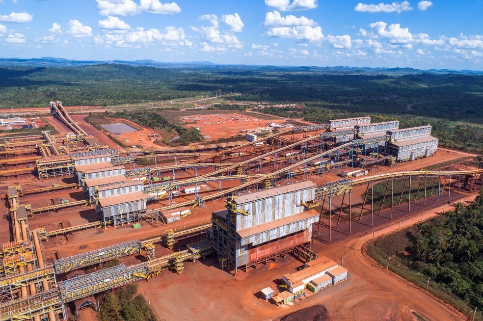 Usina de processamento de S11D, no sudeste do Pará, que usa a mineração a seco — Foto: Ricardo Telles/Divulgação