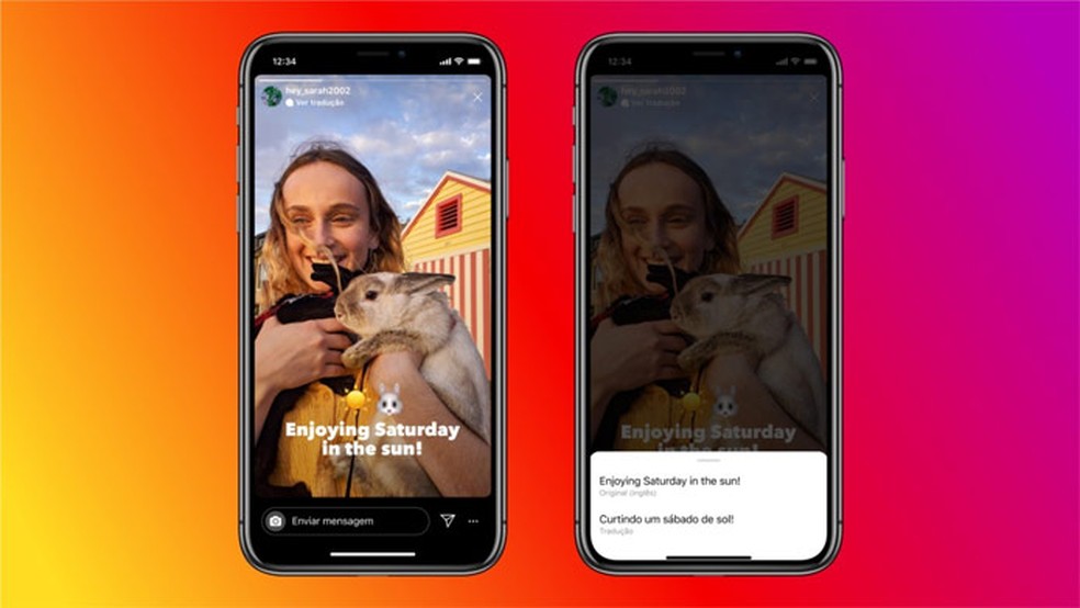 Instagram ganha função que traduz Stories — Foto: Divulgação/Instagram