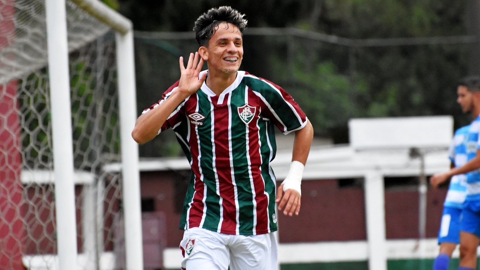 Gabriel Teixeira, meia do Sub-20 do Fluminense — Foto: Mailson Santana / FFC