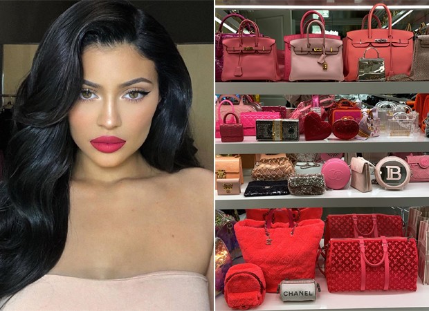 Kylie Jenner mostra sua coleção de bolsas grifadas (Foto: Reprodução / Instagram)