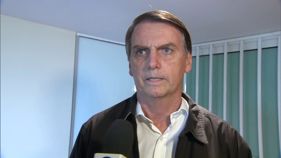 Jair Bolsonaro, candidato à presidência — Foto: Reprodução/G1