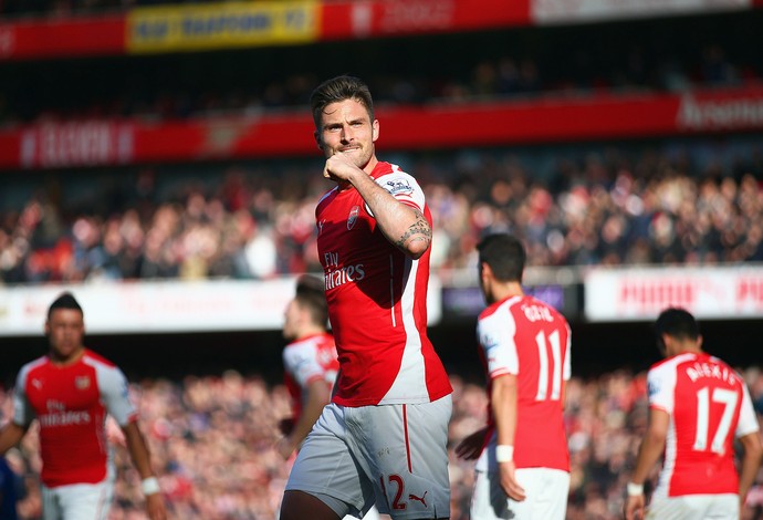 Giroud, Arsenal x Everton (Foto: Paul Gilham / Getty Images)
