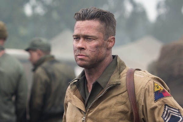 Brad Pitt como o sargento Wardaddy em 'Fury' (Foto: Divulgação)