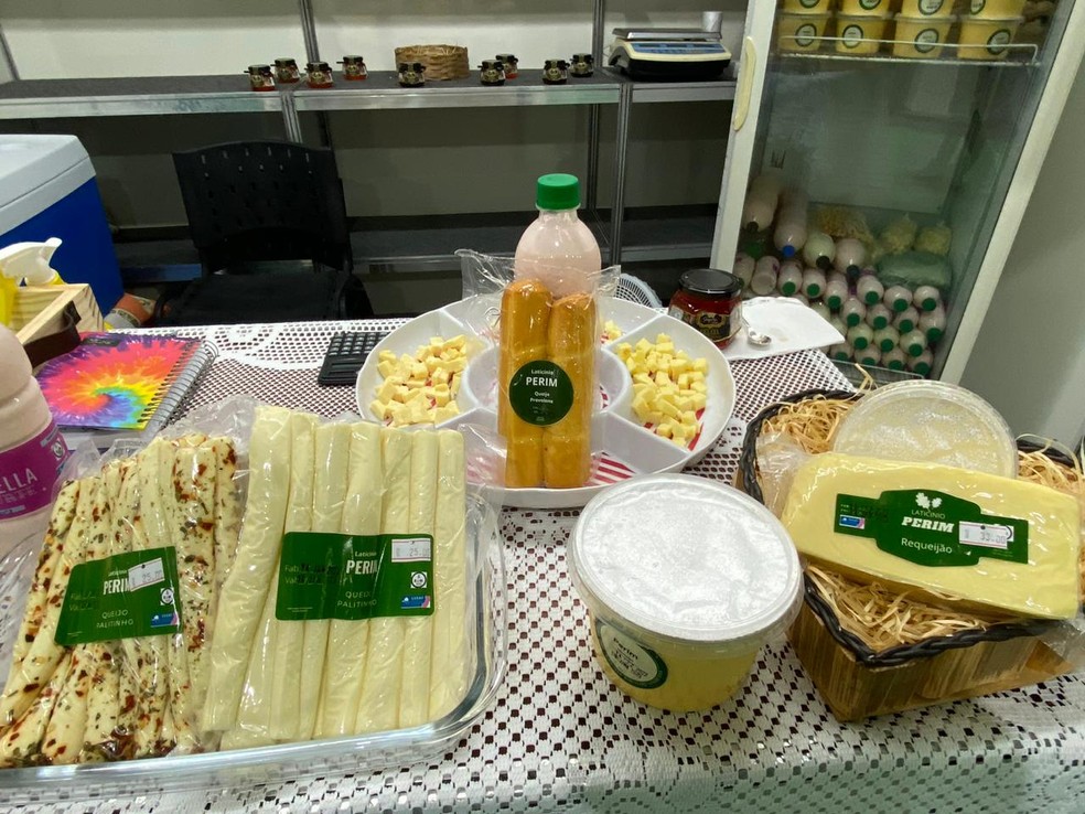 Queijos expostos na Feira Sabores da Terra, em Vitória. — Foto: Divulgação