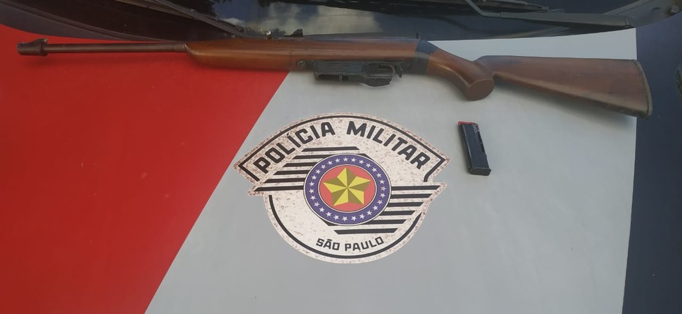 Crian&ccedil;a fica ferida ap&oacute;s ser atingida por disparo acidental de espingarda &mdash; Foto: Pol&iacute;cia Militar/Divulga&ccedil;&atilde;o