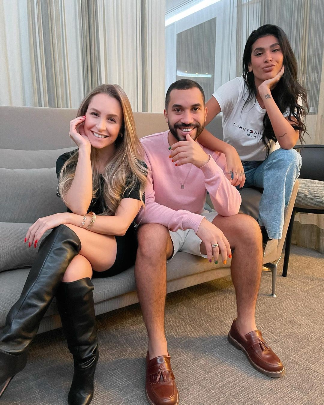  Gil Nogueira, Carla Diaz e Pocah (Foto: Reprodução/Instagram)