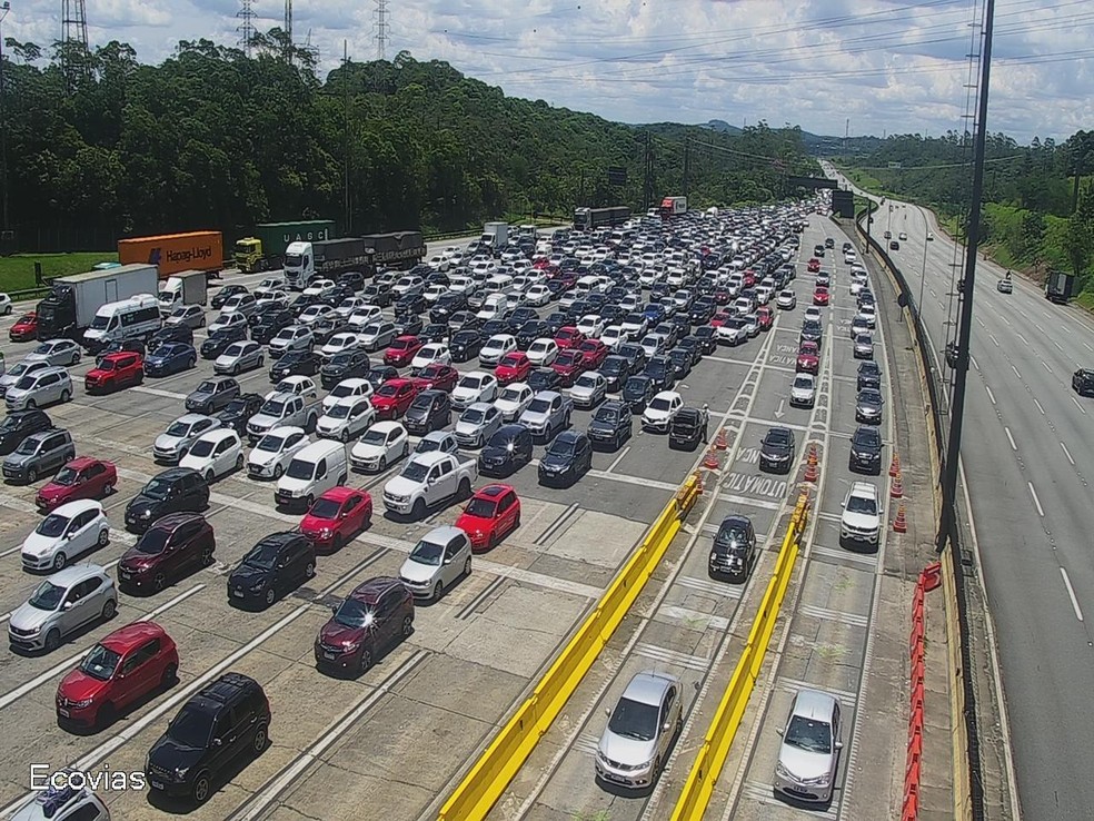 Rodovias do Sistema Anchieta-Imigrantes devem receber até 125 mil veículos nesta semana — Foto: Divulgação/Ecovias