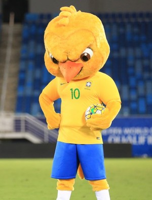 Canarinho mascote da seleção brasileira (Foto: Lucas Figueiredo/CBF)