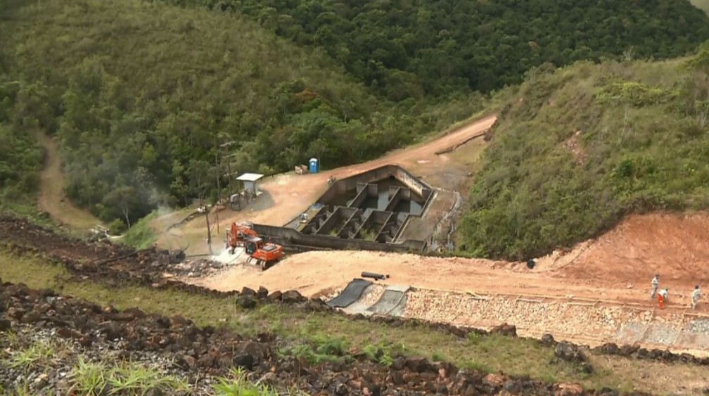 Barragem da INB tem material radioativo em Caldas — Foto: Reprodução/EPTV