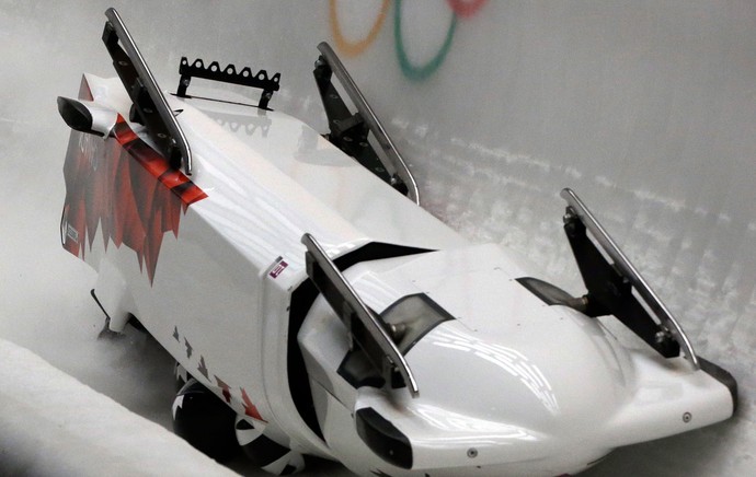  Canadá bobsled acidente  (Foto: AP)