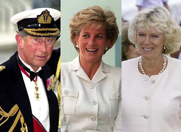 Príncipe Charles, Lady Di e Camilla Parker (Foto: Getty Images)