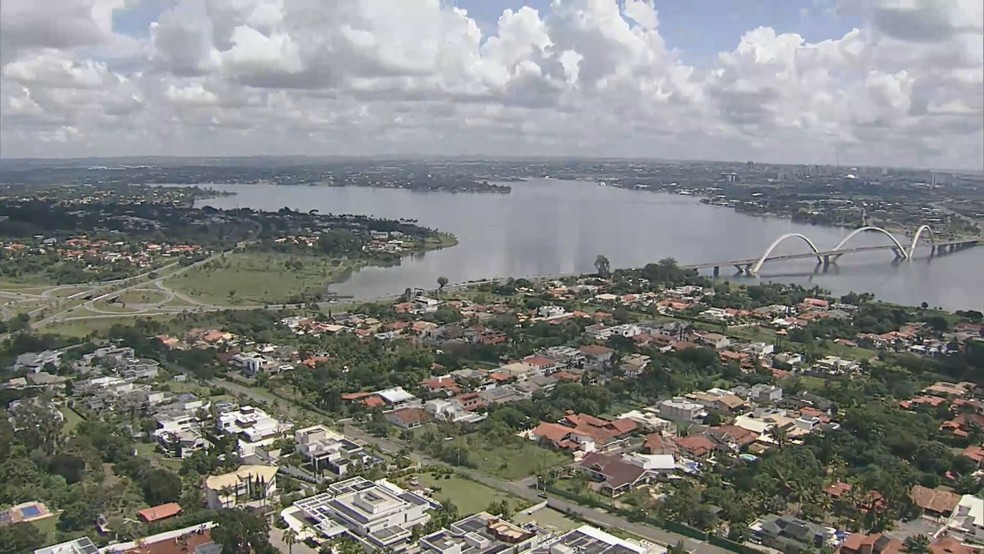 Lago Sul, região nobre de Brasília, em imagem de arquivo — Foto: TV Globo/Reprodução