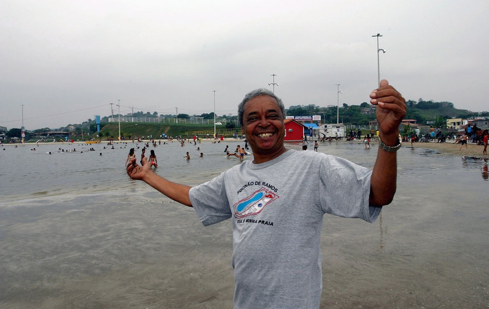 Dicr;ó no Piscinão de Ramos — Foto: Ângelo Antonio/Agência O Globo