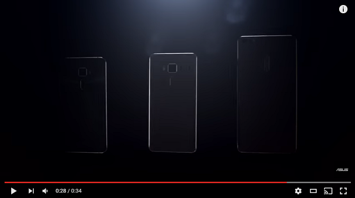 Trailer mostrou que ZenFone 3 terá três versões (Reprodução/ Youtube)