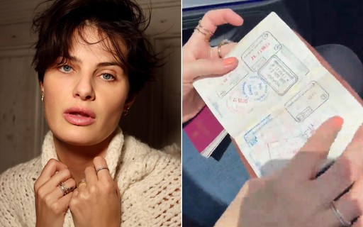 Isabeli Fontana usa passaporte italiano após lotar brasileiro com carimbos de viagem