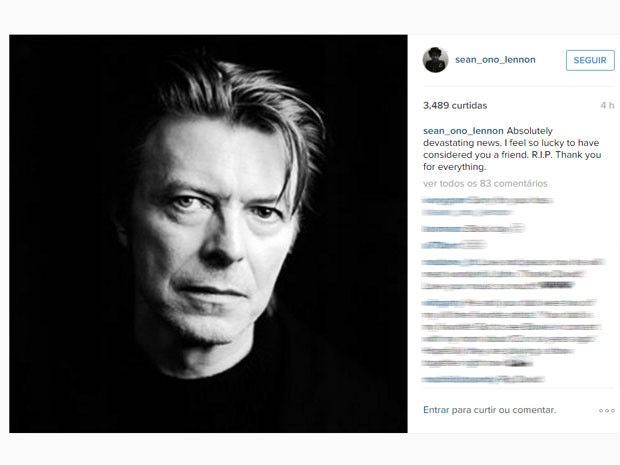 G1 - David Bowie: veja repercussão da morte do artista - notícias