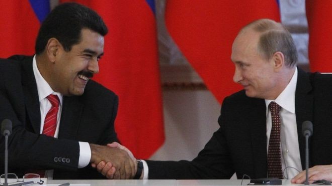 Venezuela e Rússia, uma aliança com braços militares que incomoda aos EUA (Foto: Getty Images via BBC News)