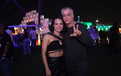 Fábio Assunção curte Rock in Rio com a mulher, Ana Verena