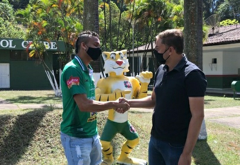 Atacante Núbio Flávio assina com o Ipatinga para continuidade do Módulo 2 — Foto: Cíntia Garcia/Inter TV dos Vales