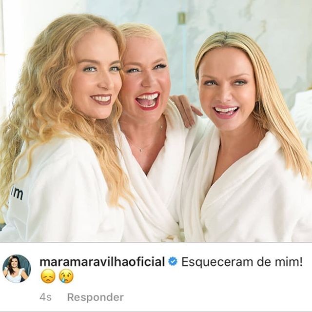 Mara Maravilha comenta em foto de Xuxa, Angélica e Eliana (Foto: reprodução/Instagram)