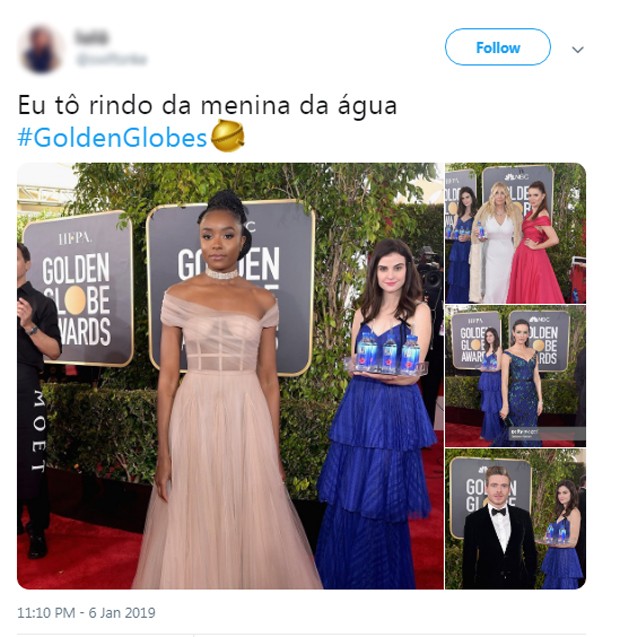 Comentários sobre funcionária do Globo de Ouro (Foto: Reprodução/Twitter)