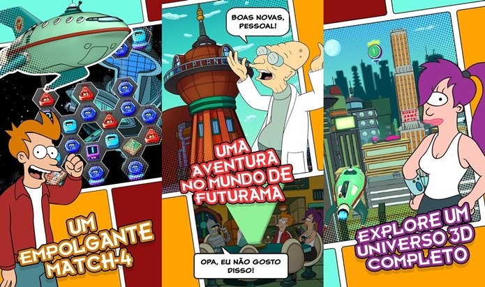 Game do Futurama para iOS se destaca pelo humor ácido (Foto: Divulgação / Wooga)