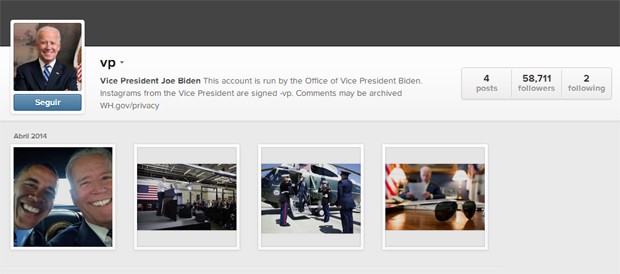 Joe Biden inaugura Instagram com selfie e Obama - Época Negócios | Ação